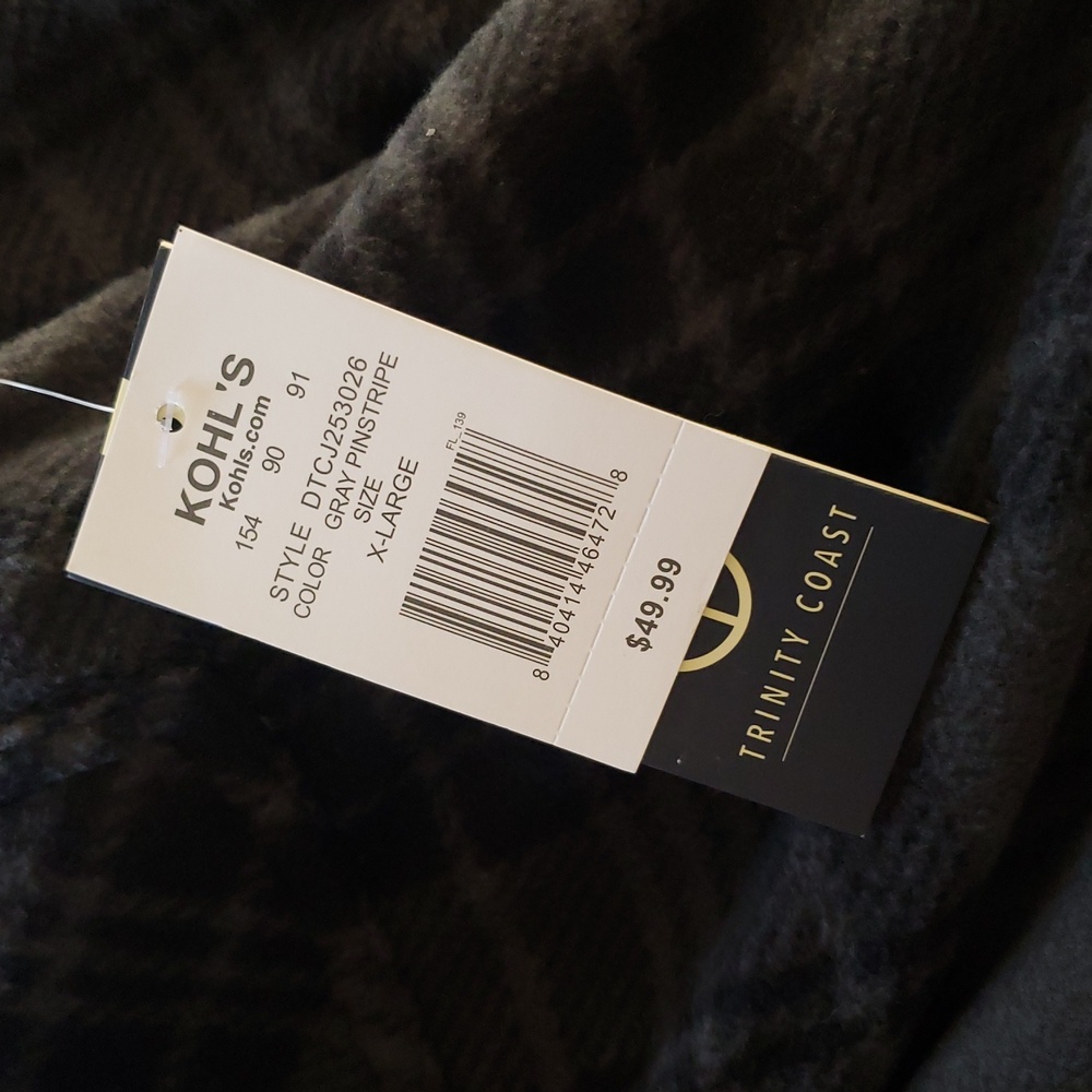 Trinity Gray Pinstripe Jacket - Picture 3 of 3